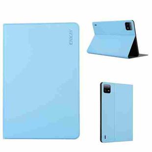 For Xiaomi Pad 6 / Pad 6 Pro ENKAY Leather Stand Smart Tablet Case(Light Blue)