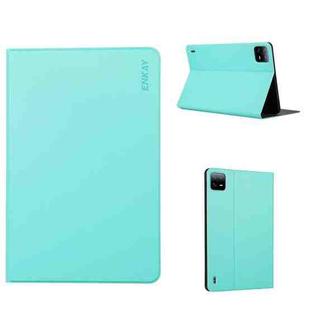 For Xiaomi Pad 6 / Pad 6 Pro ENKAY Leather Stand Smart Tablet Case(Cyan)