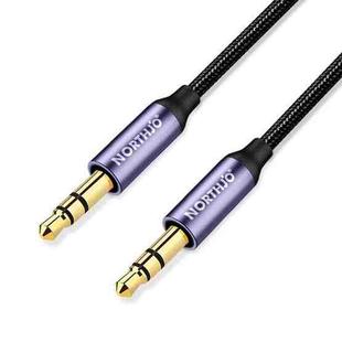 NORTHJO MTM03 3 Pole 3.5mm Male to Male Stereo Audio Aux Cable, Length:1m