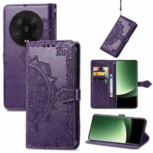 For Xiaomi 13 Ultra Mandala Flower Embossed Leather Phone Case(Purple)
