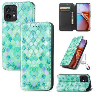 For For Motorola Moto X40 CaseNeo Colorful Magnetic Leather Phone Case(Emerald)