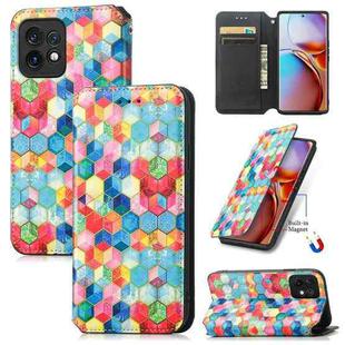 For For Motorola Moto X40 CaseNeo Colorful Magnetic Leather Phone Case(Magic Space)