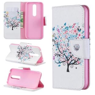 Colored Drawing Pattern Horizontal Flip Leather Case for Nokia 4.2,with Holder & Card Slots & Wallet(Tree)
