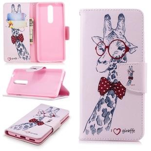 Colored Drawing Pattern Horizontal Flip Leather Case for Nokia 5.1,with Holder & Card Slots & Wallet(Deer)