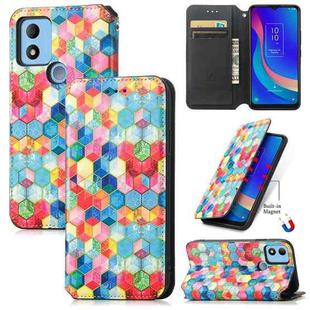 For TCL 305i CaseNeo Colorful Magnetic Leather Phone Case(Magic Space)