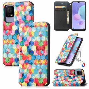For TCL 405 CaseNeo Colorful Magnetic Leather Phone Case(Magic Space)