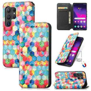 For Samsung Galaxy S24 Ultra 5G CaseNeo Colorful Magnetic Leather Phone Case(Magic Space)