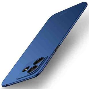 For Xiaomi Redmi Note 14 5G MOFI Micro-Frosted PC Ultra-thin Hard Phone Case(Blue)