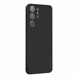 For Samsung Galaxy S25 Ultra 5G PINWUYO Sense Series Liquid Silicone TPU Phone Case(Black)