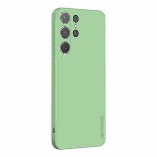 For Samsung Galaxy S25 Ultra 5G PINWUYO Sense Series Liquid Silicone TPU Phone Case(Green)