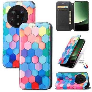 For Xiaomi 13 Ultra CaseNeo Colorful Magnetic Leather Phone Case(Colorful Cube)
