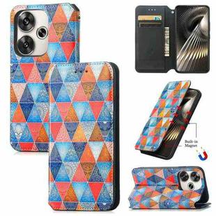 For Redmi Turbo 3 5G CaseNeo Colorful Magnetic Leather Phone Case(Rhombus Mandala)