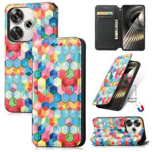 For Redmi Turbo 3 5G CaseNeo Colorful Magnetic Leather Phone Case(Magic Space)
