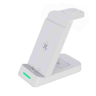B20 18W 3 in 1 Wireless Charger Stand Charger Dock for iPhone Apple Watch Series(White)