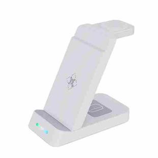 B20A 15W Qi Wireless Charger Charging Stand Compatible for iPhone iWatch Airpods(White)