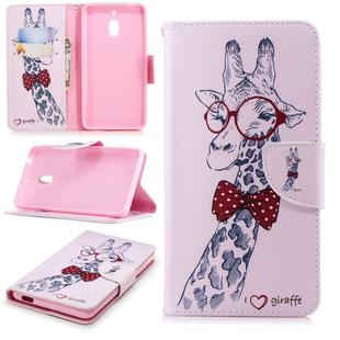 Colored Drawing Pattern Horizontal Flip Leather Case for Nokia2.1,with Holder & Card Slots & Wallet(Deer)