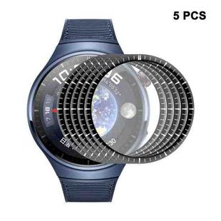 5pcs For Huawei Watch 4 Pro ENKAY 3D Full Coverage Soft PC Edge + PMMA HD Screen Protector Film