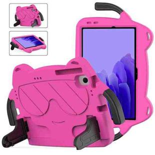 For Sumsung Galaxy Tab A7 10.4 2020 Ice Baby EVA Shockproof Hard PC Tablet Case(Rose Red+Black)