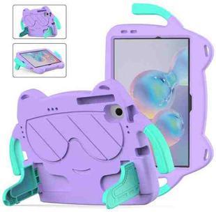 For Samsung Galaxy S6 10.5 2019 Ice Baby EVA Shockproof Hard PC Tablet Case(Light Purple+Mint Green)
