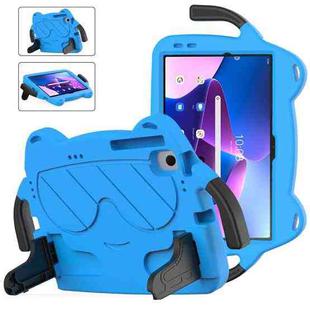 For Lenovo Tab M10 Plus TB-125 2022 Ice Baby EVA Shockproof Hard PC Tablet Case(Sky Blue+Black)