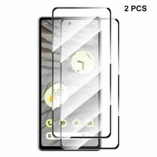 2pcs For Google Pixel 7A ENKAY Full Glue High Aluminum-silicon Tempered Glass  Film