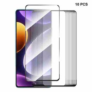 10pcs For Xiaomi Poco F5 / Redmi Note 12 Turbo ENKAY Full Glue High Aluminum-silicon Tempered Glass Film