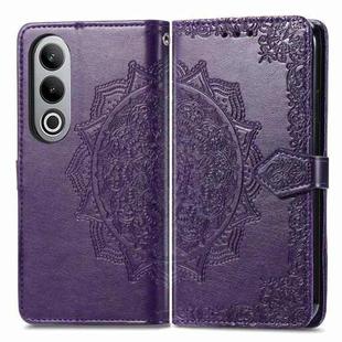 For  OnePlus Nord CE4 Mandala Flower Embossed Leather Phone Case(Purple)