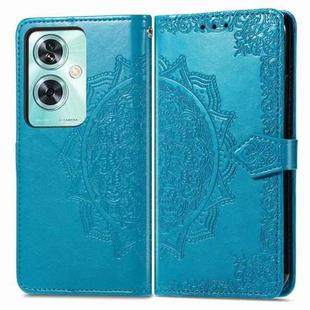 For OnePlus Nord N30 SE Mandala Flower Embossed Leather Phone Case(Blue)