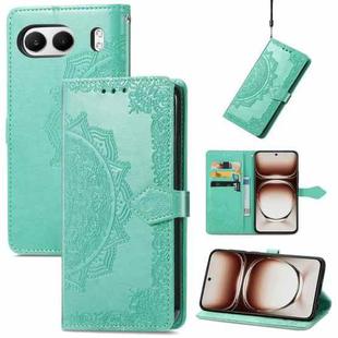 For OnePlus Nord 4 Mandala Flower Embossed Leather Phone Case(Green)