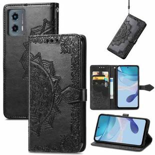 For Motorola Moto G 5G 2023 Mandala Flower Embossed Leather Phone Case(Black)