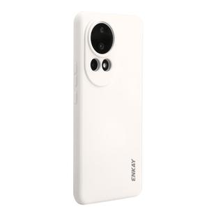 For Huawei nova 12 ENKAY Hat-Prince Liquid Silicone Shockproof Protective Soft Case(Beige)