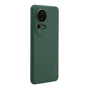 For Huawei nova 12 ENKAY Hat-Prince Liquid Silicone Shockproof Protective Soft Case(Dark Green)