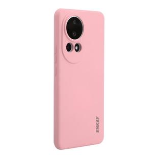 For Huawei nova 12 ENKAY Hat-Prince Liquid Silicone Shockproof Protective Soft Case(Pink)