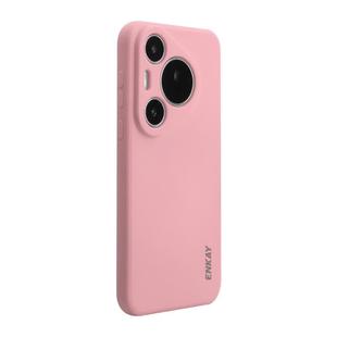 For Huawei Pura 70 Pro / 70 Pro+ ENKAY Hat-Prince Liquid Silicone Shockproof Protective Soft Case(Pink)