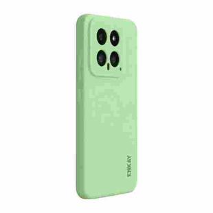 For Xiaomi 14 ENKAY Hat-Prince Liquid Silicone Shockproof Soft Phone Case(Light Green)