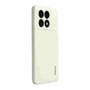 For Xiaomi Poco F6 Pro / Redmi K70 ENKAY Hat-Prince Liquid Silicone Shockproof Soft Phone Case(Beige)