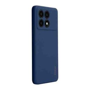 For Xiaomi Poco F6 Pro / Redmi K70 ENKAY Hat-Prince Liquid Silicone Shockproof Soft Phone Case(Dark Blue)