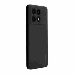 For Xiaomi Poco X6 Pro / Redmi K70E ENKAY Hat-Prince Liquid Silicone Shockproof Soft Phone Case(Black)