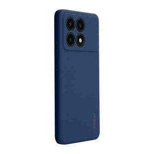 For Xiaomi Poco X6 Pro / Redmi K70E ENKAY Hat-Prince Liquid Silicone Shockproof Soft Phone Case(Dark Blue)