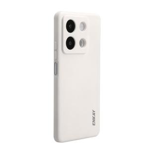 For Redmi Note 13 Pro 5G / 小米Poco X6 5G ENKAY Hat-Prince Liquid Silicone Shockproof Soft Phone Case(Beige)