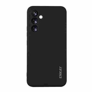 For Samsung Galaxy A26 5G ENKAY Hat-Prince Liquid Silicone Shockproof Soft Phone Case(Black)