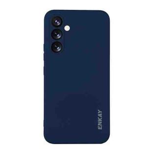 For Samsung Galaxy A26 5G ENKAY Hat-Prince Liquid Silicone Shockproof Soft Phone Case(Dark Blue)