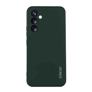 For Samsung Galaxy A26 5G ENKAY Hat-Prince Liquid Silicone Shockproof Soft Phone Case(Dark Green)