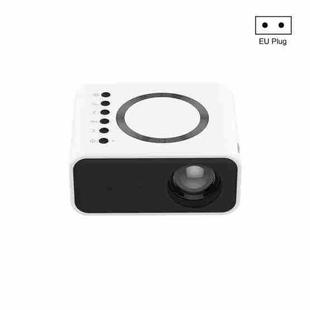 YT300 Home Multimedia Mini Remote Projector Support Mobile Phone(EU Plug White)