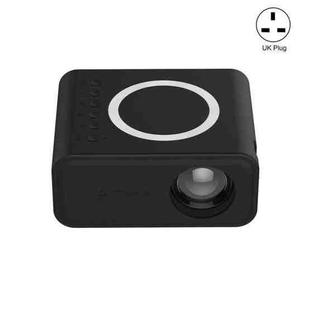 YT300 Home Multimedia Mini Remote Projector Support Mobile Phone(UK Plug Black)