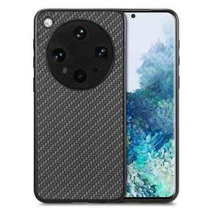 For OPPO Find X8 Ultra Carbon Fiber Texture Leather Back Cover Phone Case(Black)