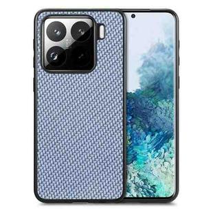 For Xiaomi 15 Carbon Fiber Texture Leather Back Cover Phone Case(Blue)