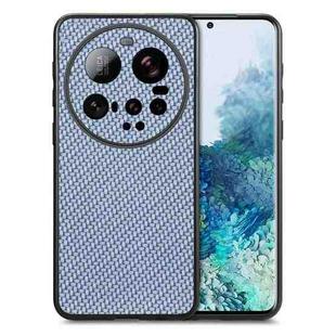 For Xiaomi 15 Ultra Carbon Fiber Texture Leather Back Cover Phone Case(Blue)