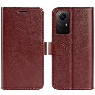 For Redmi Note 12S R64 Texture Horizontal Flip Leather Phone Case(Brown)