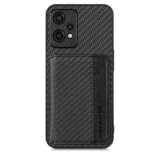 For Oneplus Nord CE2 Lite 5G Carbon Fiber Magnetic Card Bag Phone Case(Black)